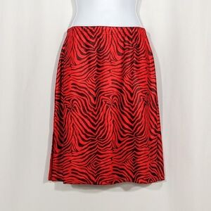 90s vintage club goth animal print skirt